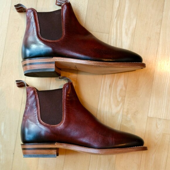 R.M. WILLIAMS Adelaide Chelsea Boots Burnished Mahogany NEW - Picture 8 of 9